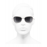 Chanel - Rectangle Sunglasses - Gold Gray - Chanel Eyewear