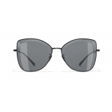 Chanel - Butterfly Sunglasses - Black Gray - Chanel Eyewear