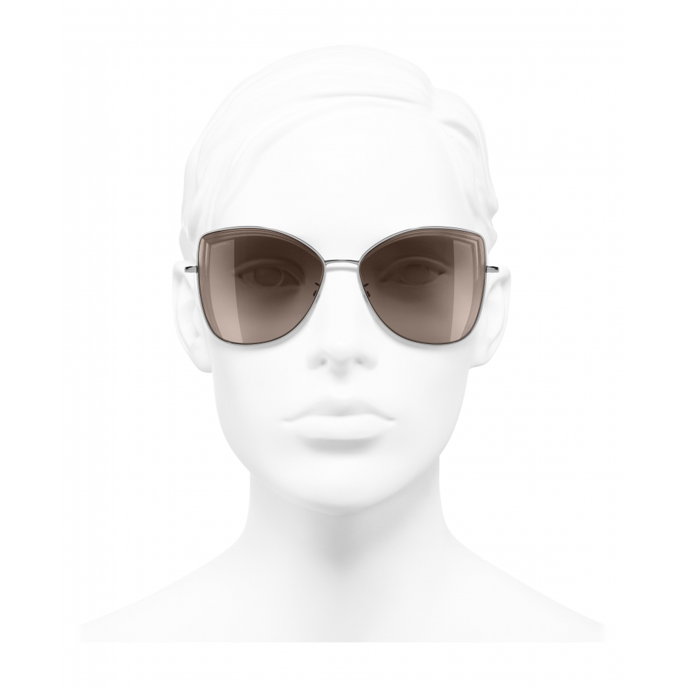Chanel - Butterfly Sunglasses - Dark Silver Brown - Chanel Eyewear
