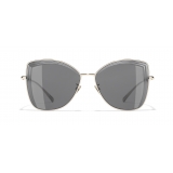 Chanel - Butterfly Sunglasses - Gold Gray - Chanel Eyewear