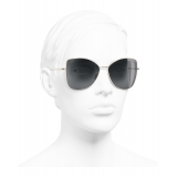Chanel - Occhiali a Farfalla da Sole - Oro Grigio - Chanel Eyewear