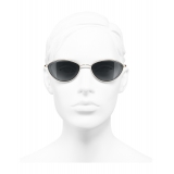 Chanel - Cat Eye Sunglasses - Gold Gray - Chanel Eyewear