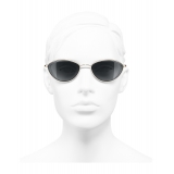 Chanel - Occhiali Cat Eye da Sole - Oro Grigio - Chanel Eyewear
