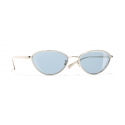 Chanel - Cat Eye Sunglasses - Gold Light Blue - Chanel Eyewear