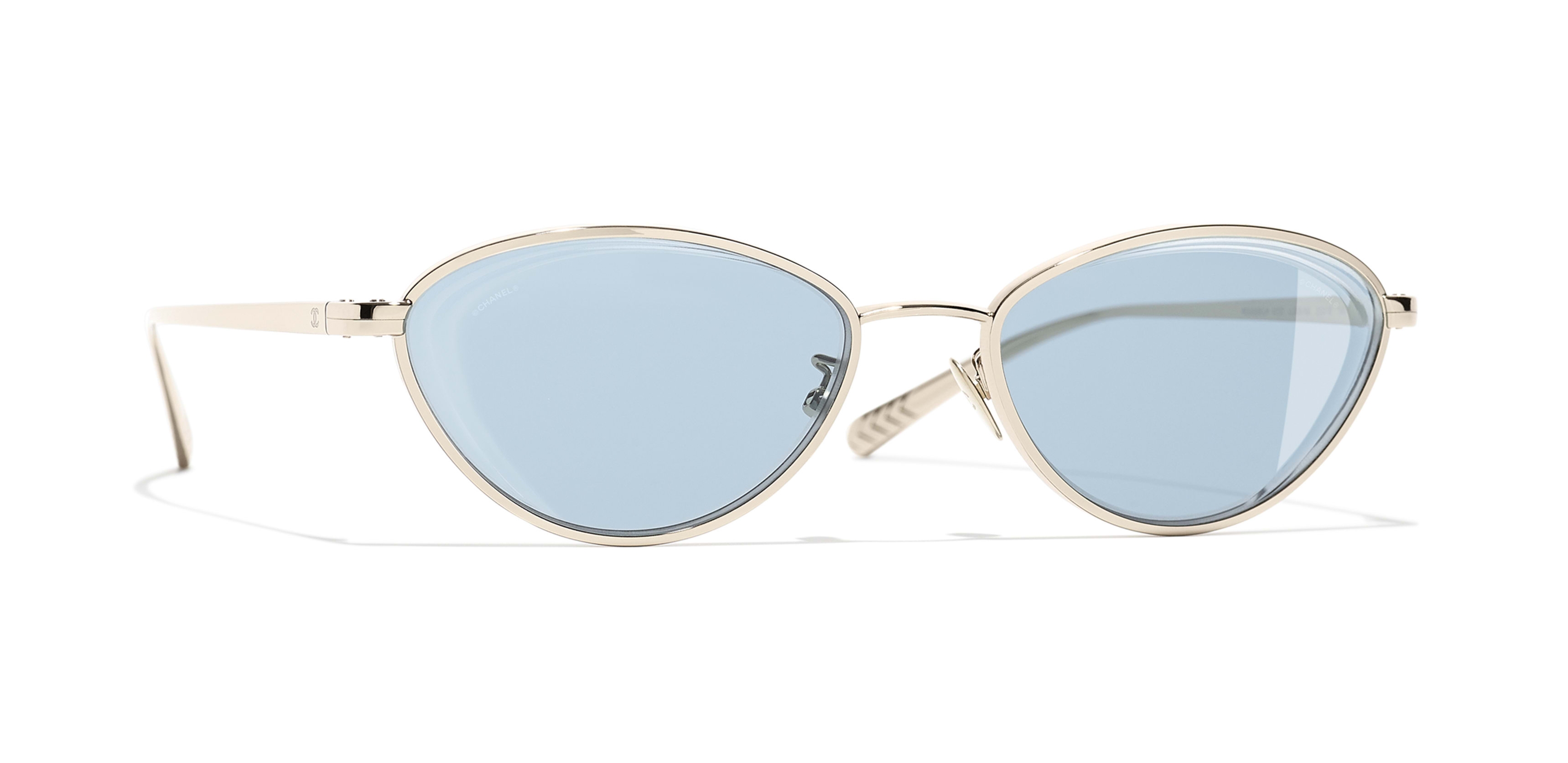 Chanel - Oval Sunglasses - Dark Blue - Chanel Eyewear - Avvenice