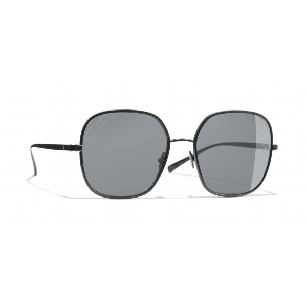 Chanel Square Sunglasses CH5505A 54 Gray  Black Polarised Sunglasses   Sunglass Hut New Zealand