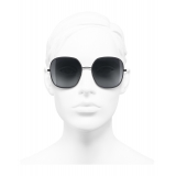 Chanel - Occhiali Quadrati da Sole - Nero Grigio - Chanel Eyewear