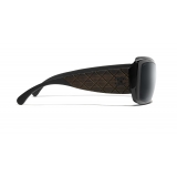 Chanel - Shield Sunglasses - Black Gray - Chanel Eyewear