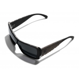 Chanel - Shield Sunglasses - Black Gray - Chanel Eyewear