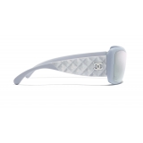 Chanel - Occhiali da Sole a Maschera - Azzurro Specchiato- Chanel Eyewear