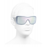 Chanel - Shield Sunglasses - Light Blue Mirror - Chanel Eyewear