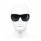 Chanel - Shield Sunglasses - Black Gray - Chanel Eyewear