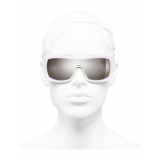 Chanel - Shield Sunglasses - White Gold - Chanel Eyewear