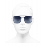 Chanel - Occhiali Modello Pilota da Sole - Blu - Chanel Eyewear