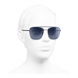 Chanel - Occhiali Modello Pilota da Sole - Blu - Chanel Eyewear