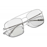 Chanel - Occhiali Modello Pilota da Sole - Argento Grigio Chiaro - Chanel Eyewear