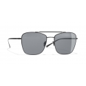 Chanel - Occhiali Modello Pilota da Sole - Nero Grigio - Chanel Eyewear