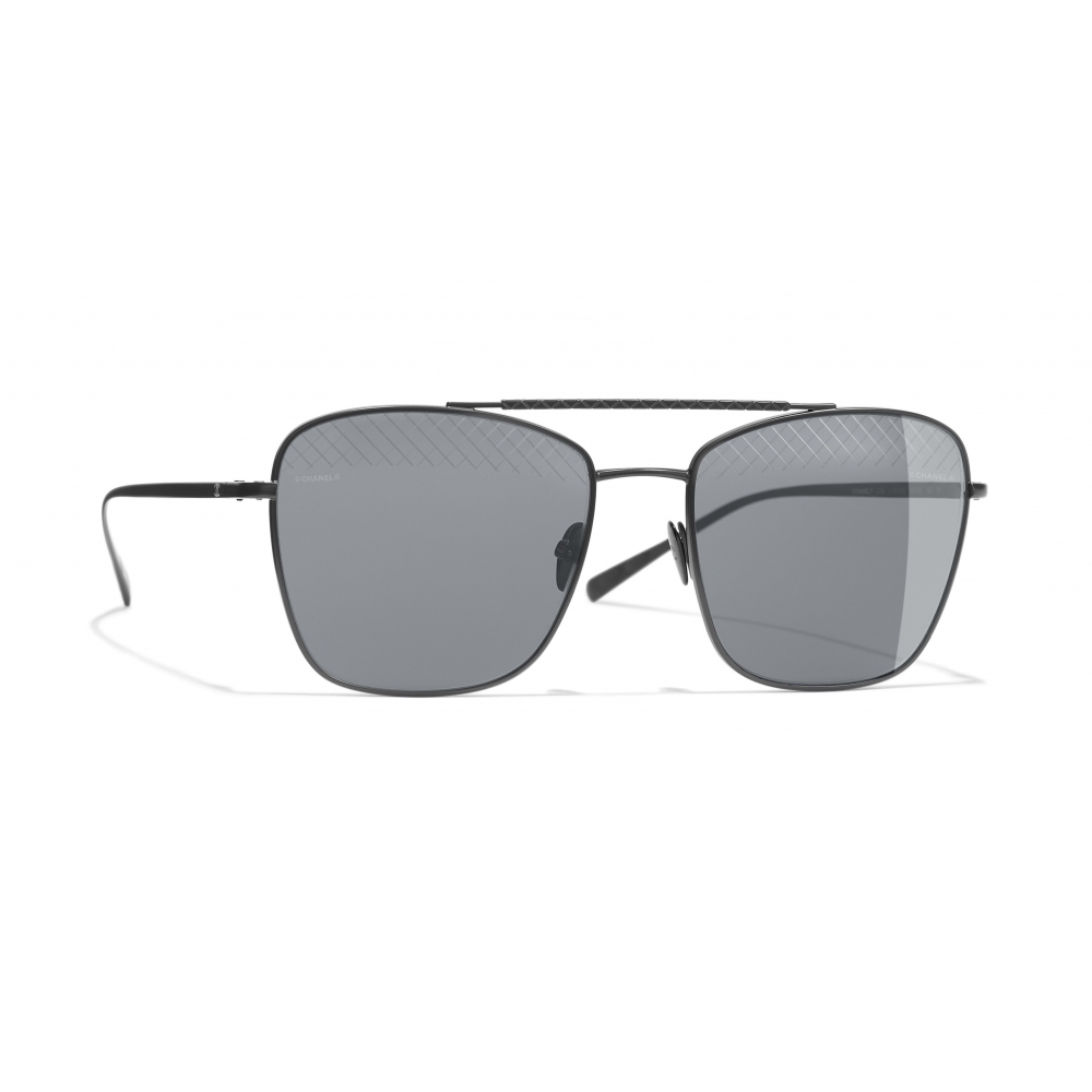 Chanel Pilot Sunglasses Black Metal ref346522  Joli Closet