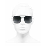 Chanel - Pilot Sunglasses - Black Gray - Chanel Eyewear