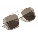 Chanel - Occhiali Modello Pilota da Sole - Oro Marrone - Chanel Eyewear