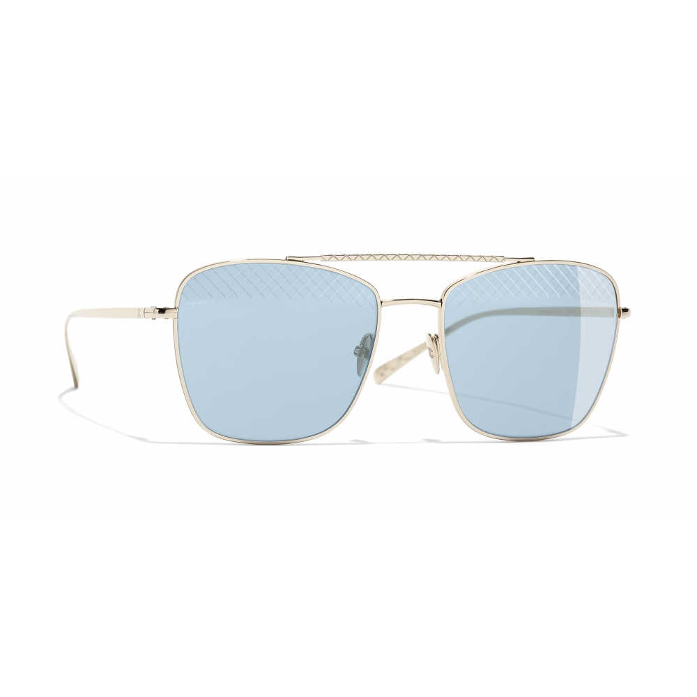 Chanel - Pilot Sunglasses - Silver Gray - Chanel Eyewear - Avvenice
