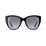 Chanel - Butterfly Sunglasses - Black Gray - Chanel Eyewear