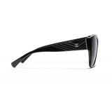 Chanel - Butterfly Sunglasses - Black Gray - Chanel Eyewear