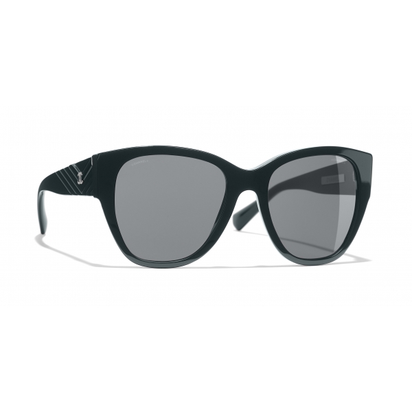 Chanel - Butterfly Sunglasses - Dark Green Gray - Chanel Eyewear