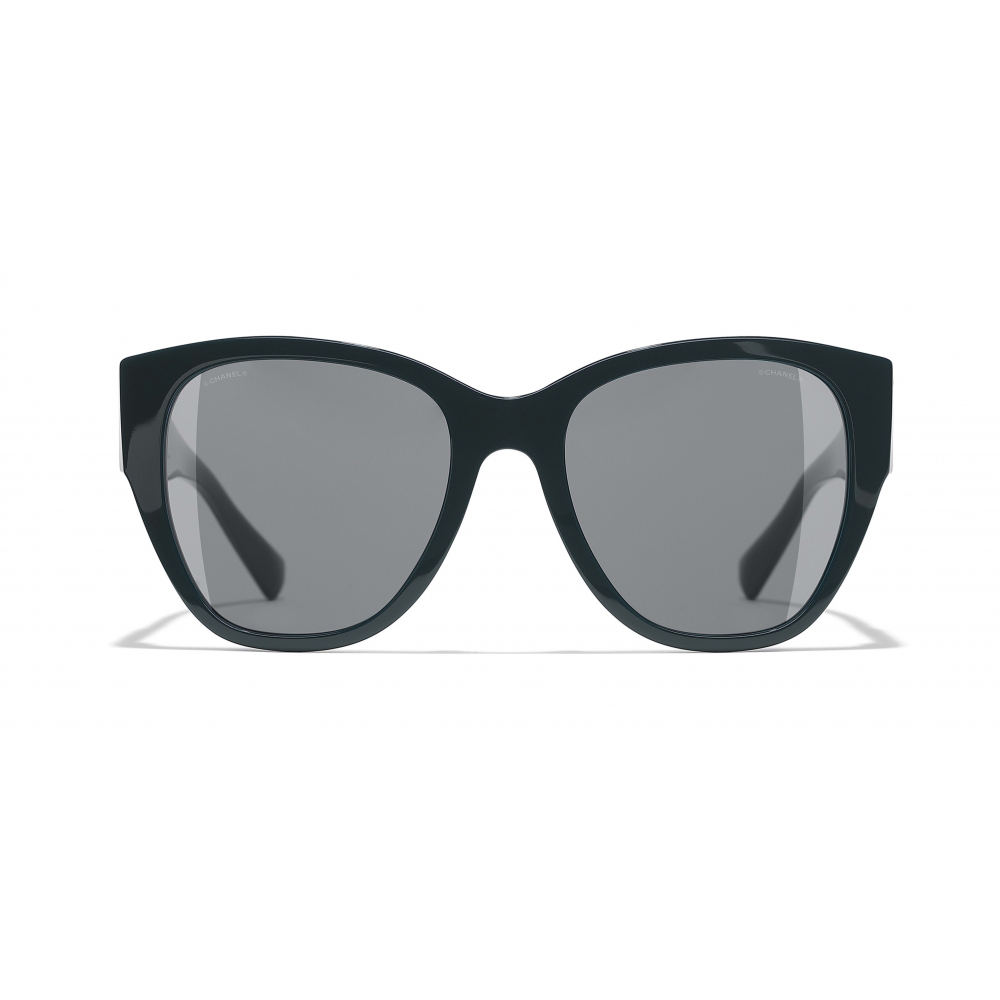 Chanel - Butterfly Sunglasses - Dark Green Gray - Chanel Eyewear - Avvenice