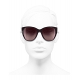 Chanel - Butterfly Sunglasses - Burgundy - Chanel Eyewear