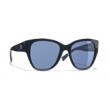 Chanel - Occhiali a Farfalla da Sole - Blu Scuro - Chanel Eyewear