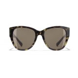 Chanel - Butterfly Sunglasses - Green Tortoise Brown - Chanel Eyewear