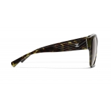 Chanel - Butterfly Sunglasses - Green Tortoise Brown - Chanel Eyewear