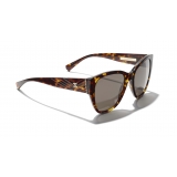 Chanel - Butterfly Sunglasses - Dark Tortoise Brown - Chanel Eyewear