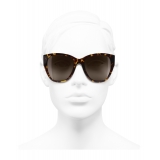 Chanel - Butterfly Sunglasses - Dark Tortoise Brown - Chanel Eyewear