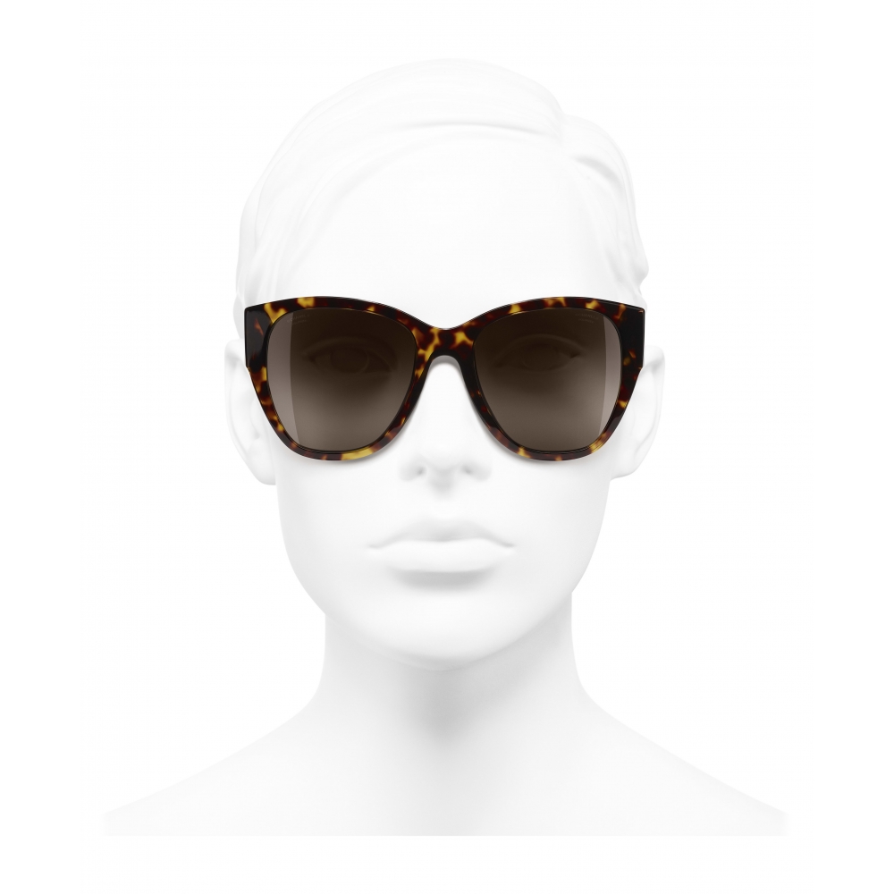 Chanel - Butterfly Sunglasses - Dark Tortoise Brown - Chanel Eyewear -  Avvenice