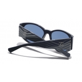 Chanel - Oval Sunglasses - Dark Blue - Chanel Eyewear