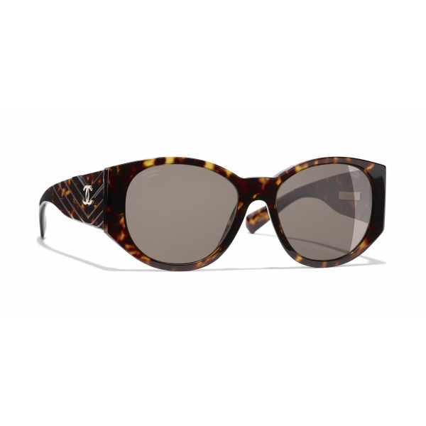 Chanel 5498B Sunglasses Yellow/Brown Butterfly Women