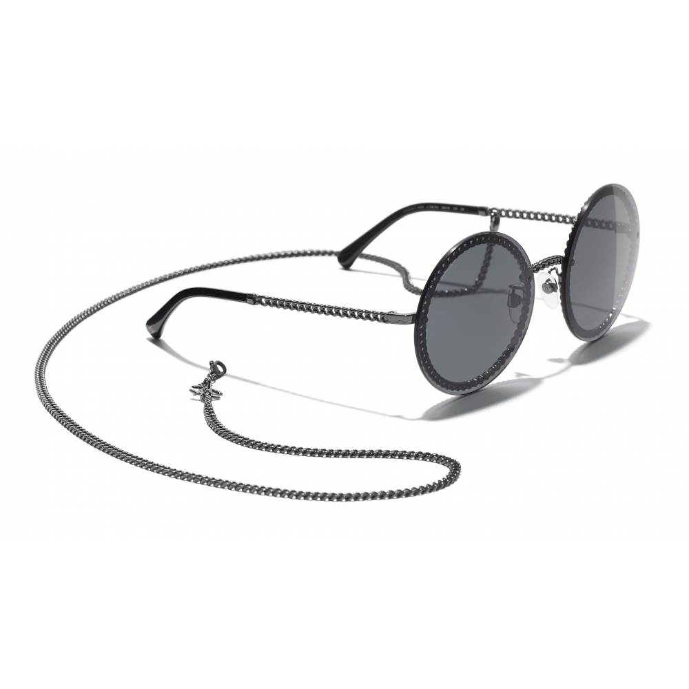 Chanel Sunglasses mod. 5361-Q c. 1576/5R Cat Eye Lambskin Chain Violet Italy