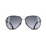 Chanel - Pilot Sunglasses - Black Gray - Chanel Eyewear