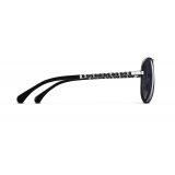 Chanel - Pilot Sunglasses - Black Gray - Chanel Eyewear