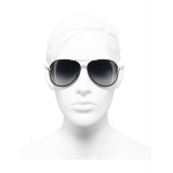 Chanel - Pilot Sunglasses - Black Gray - Chanel Eyewear