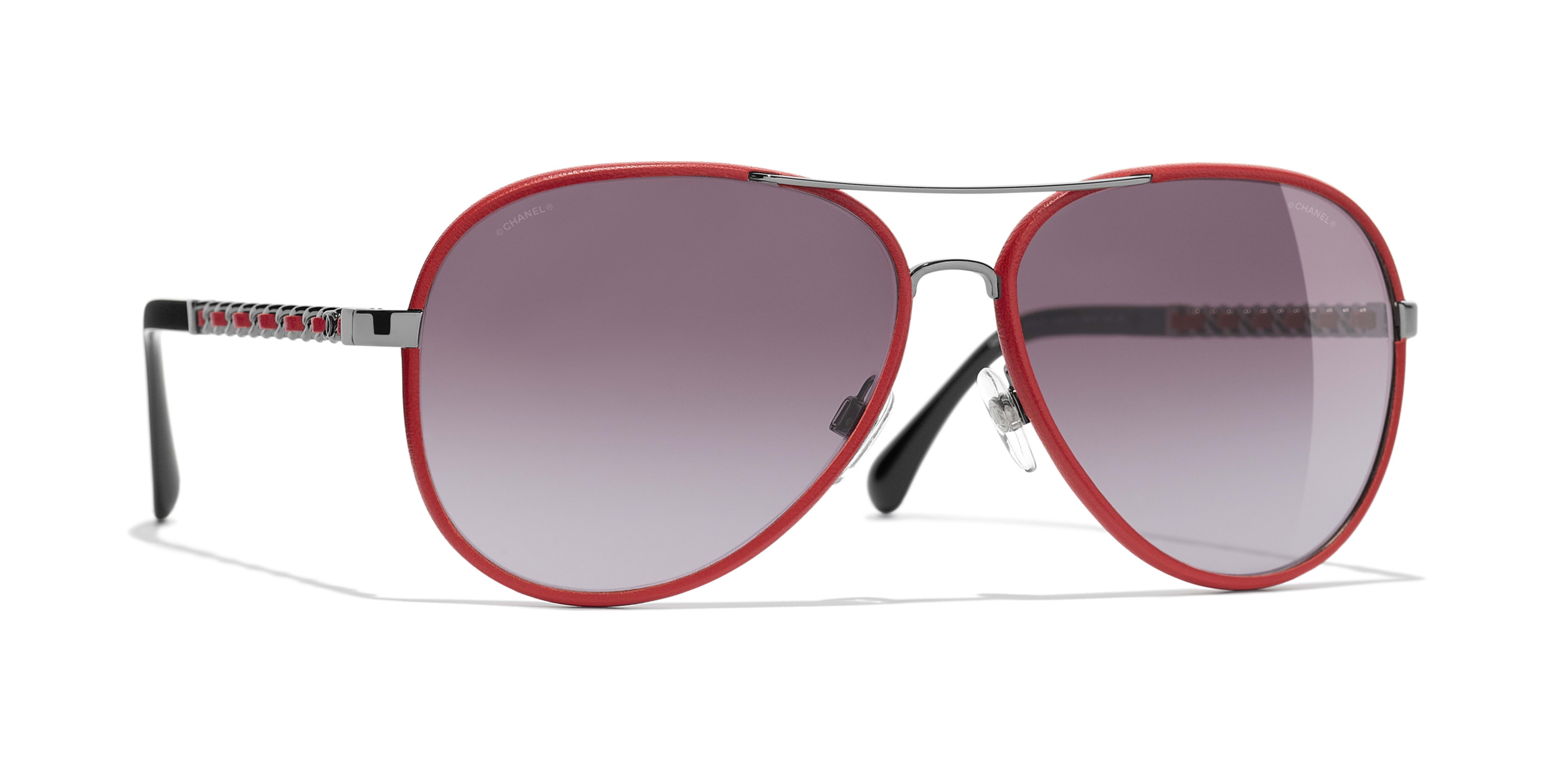 Chanel Pilot Sunglasses CH5467B 55 Grey  Black Polarised Sunglasses   Sunglass Hut Australia