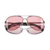 Chanel - Pilot Sunglasses - Dark Silver Orange - Chanel Eyewear