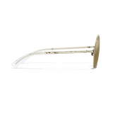 Chanel - Round Sunglasses - Gold - Chanel Eyewear