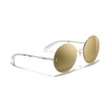 Chanel - Round Sunglasses - Gold - Chanel Eyewear