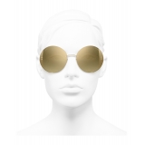 Chanel - Round Sunglasses - Gold - Chanel Eyewear