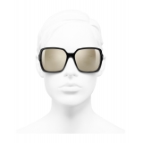 Chanel - Square Sunglasses - Black White Gold - Chanel Eyewear