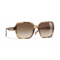 Chanel - Square Sunglasses - Light Tortoise Brown - Chanel Eyewear