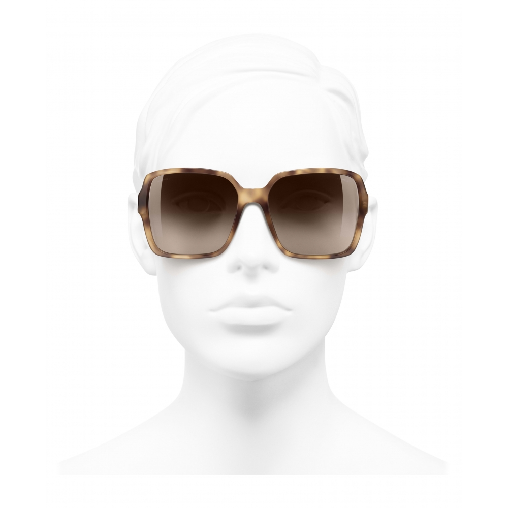 Chanel - Square Sunglasses - Light Tortoise Brown - Chanel Eyewear ...